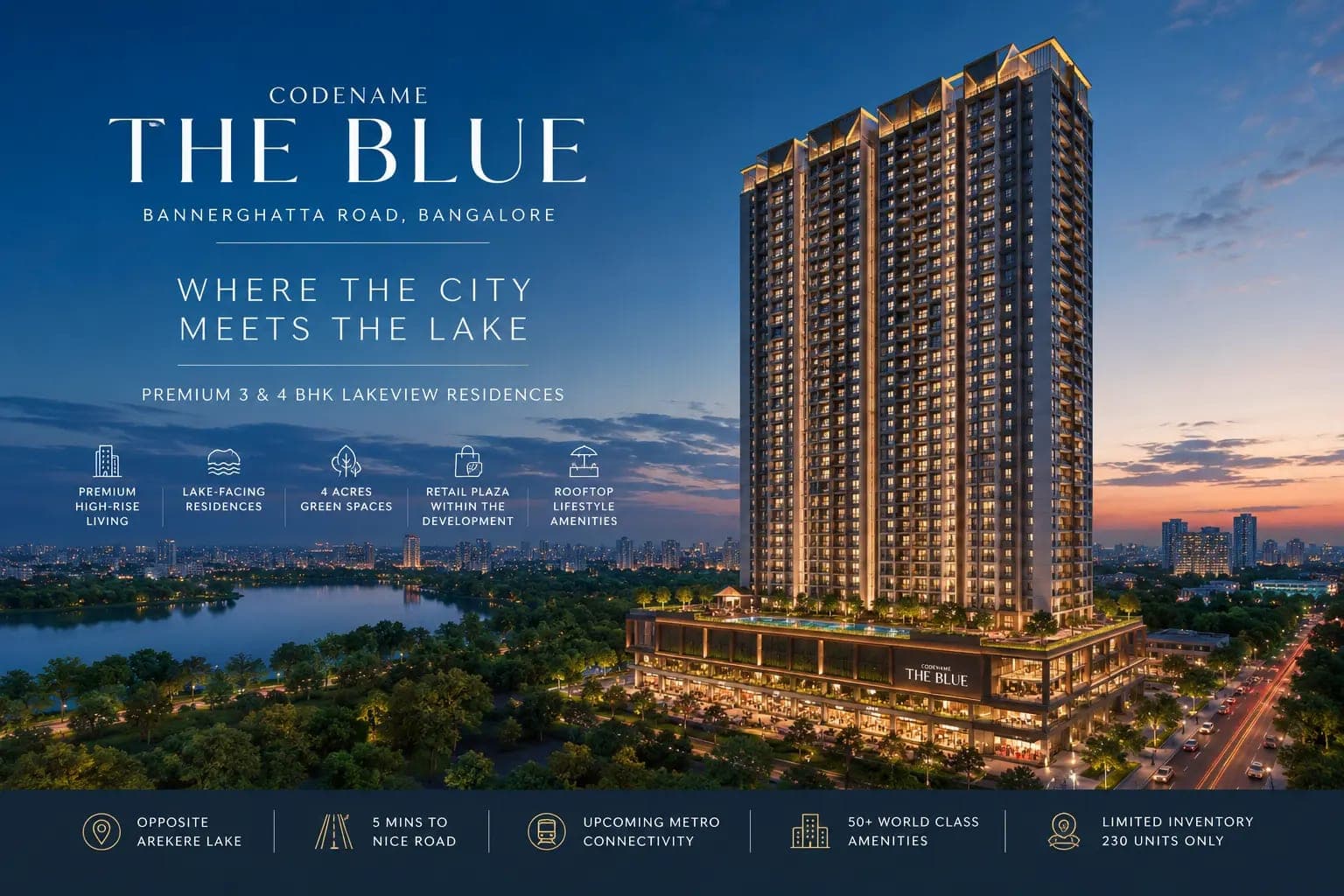 Codename The Blue Bannerghatta | Lakeview Luxury Homes elevation image