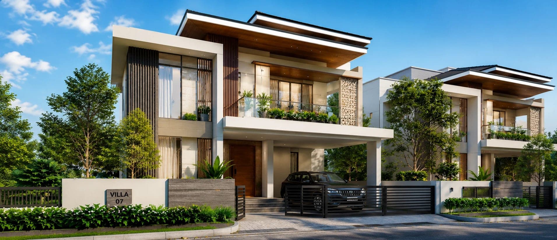 Peram Eco City – Premium 4 BHK Luxury Villas for Sale in Hoskote, Bengaluru elevation image