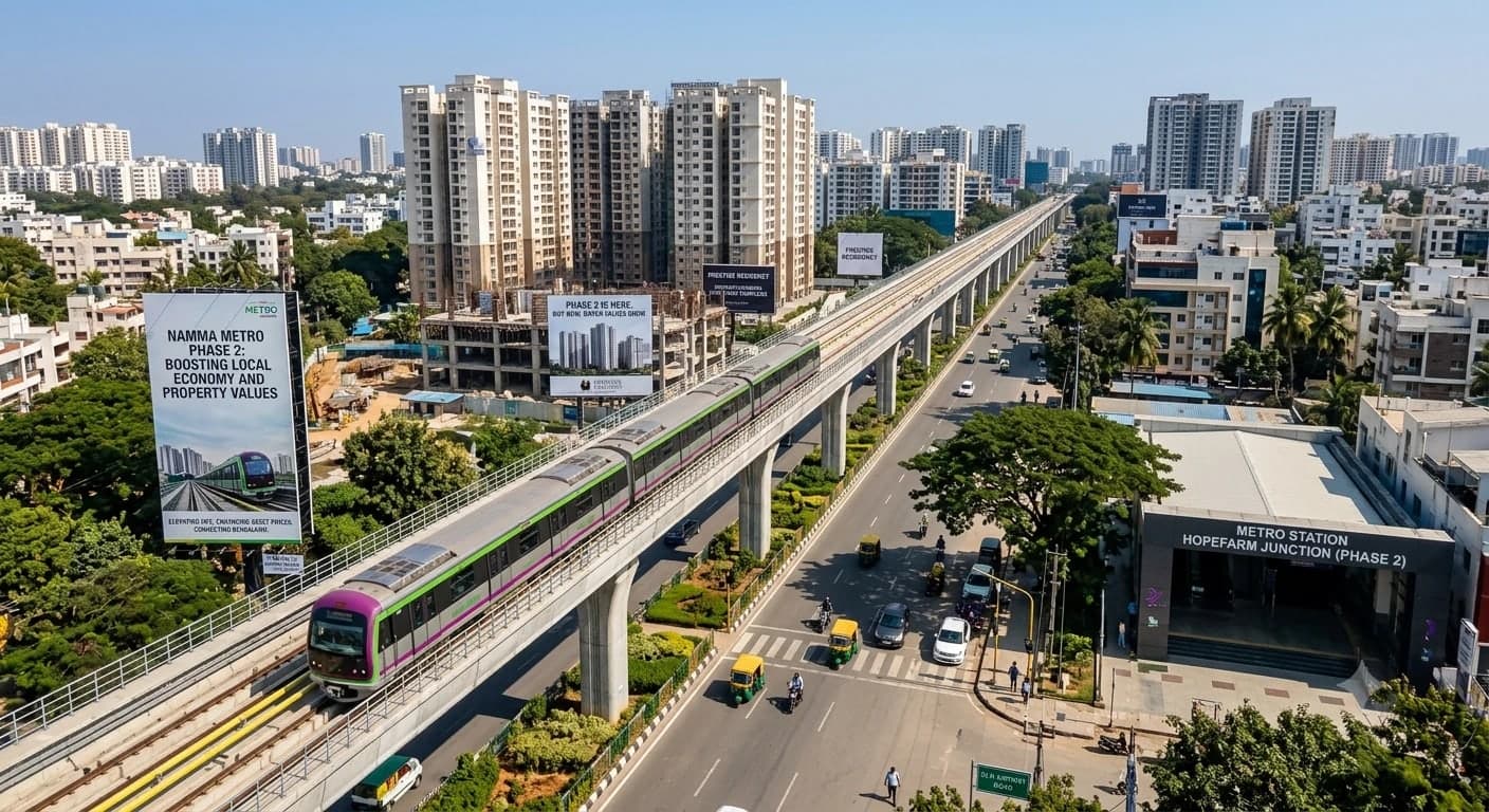 Bangalore Metro Phase 2: How New Namma Metro Corridors Are Reshaping Property Prices