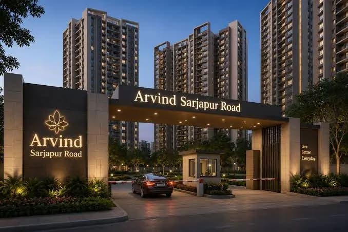 Arvind Sylva Sarjapur | 3 & 4 BHK Luxury Apartments | Opp. Wipro, Kodathi elevation image