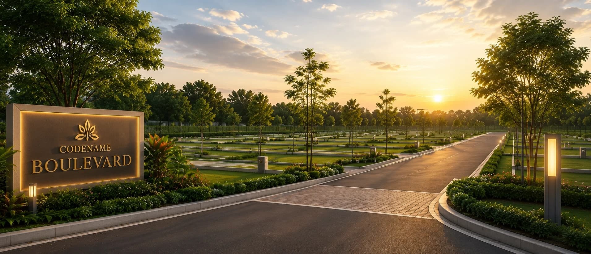 Codename Boulevard Plots Devanahalli elevation image