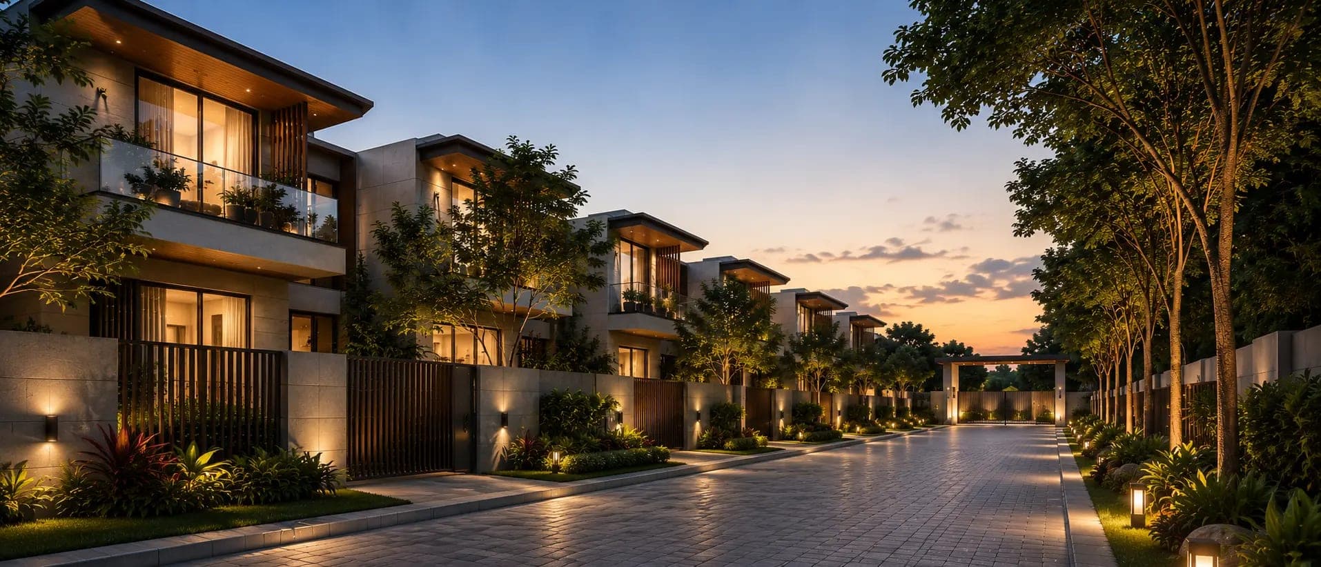 Godrej Row Houses Soukya Road | Luxury 4 & 5 BHK Row Villas in East Bangalore elevation image