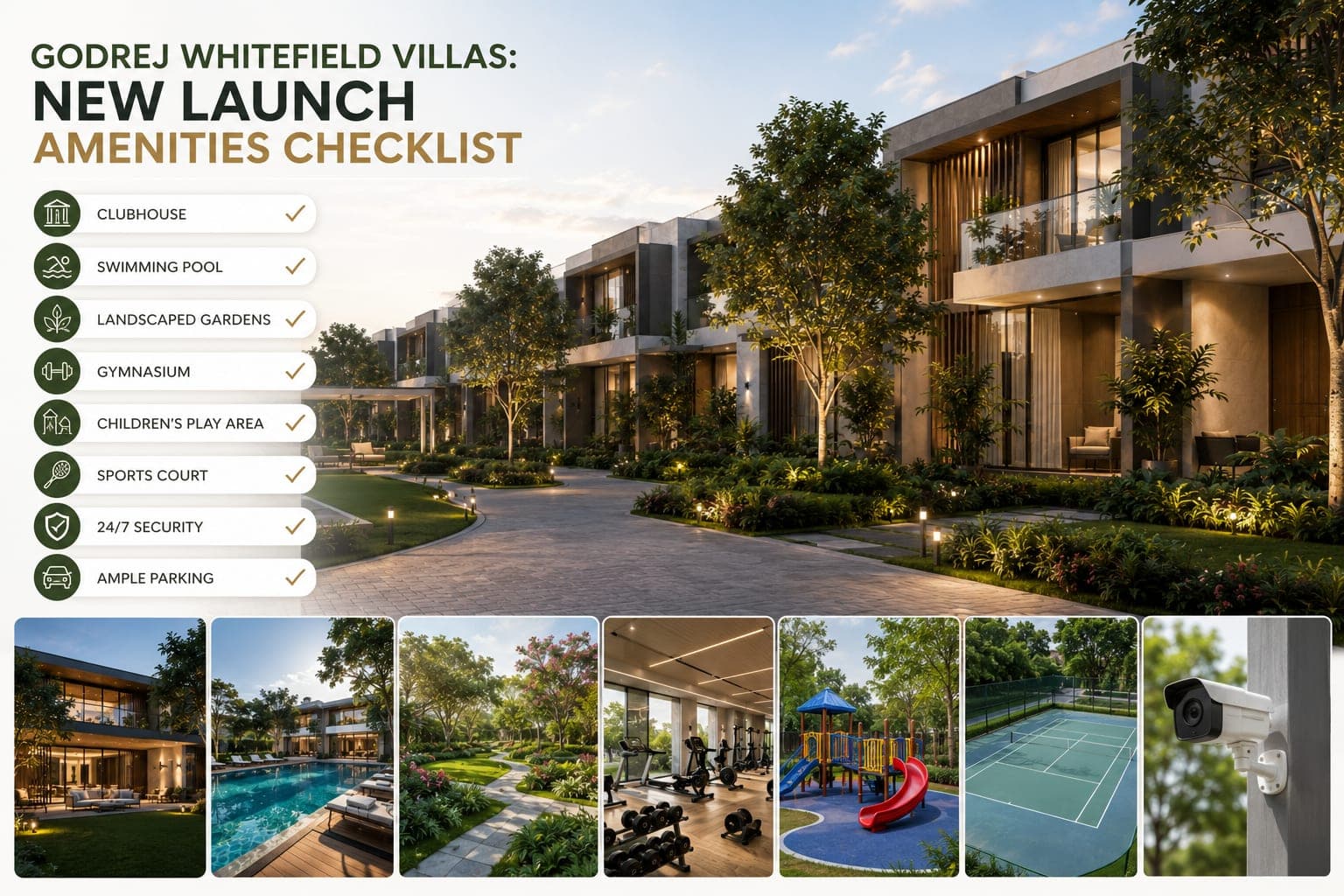 Godrej Whitefield Villas: New Launch Amenities Checklist