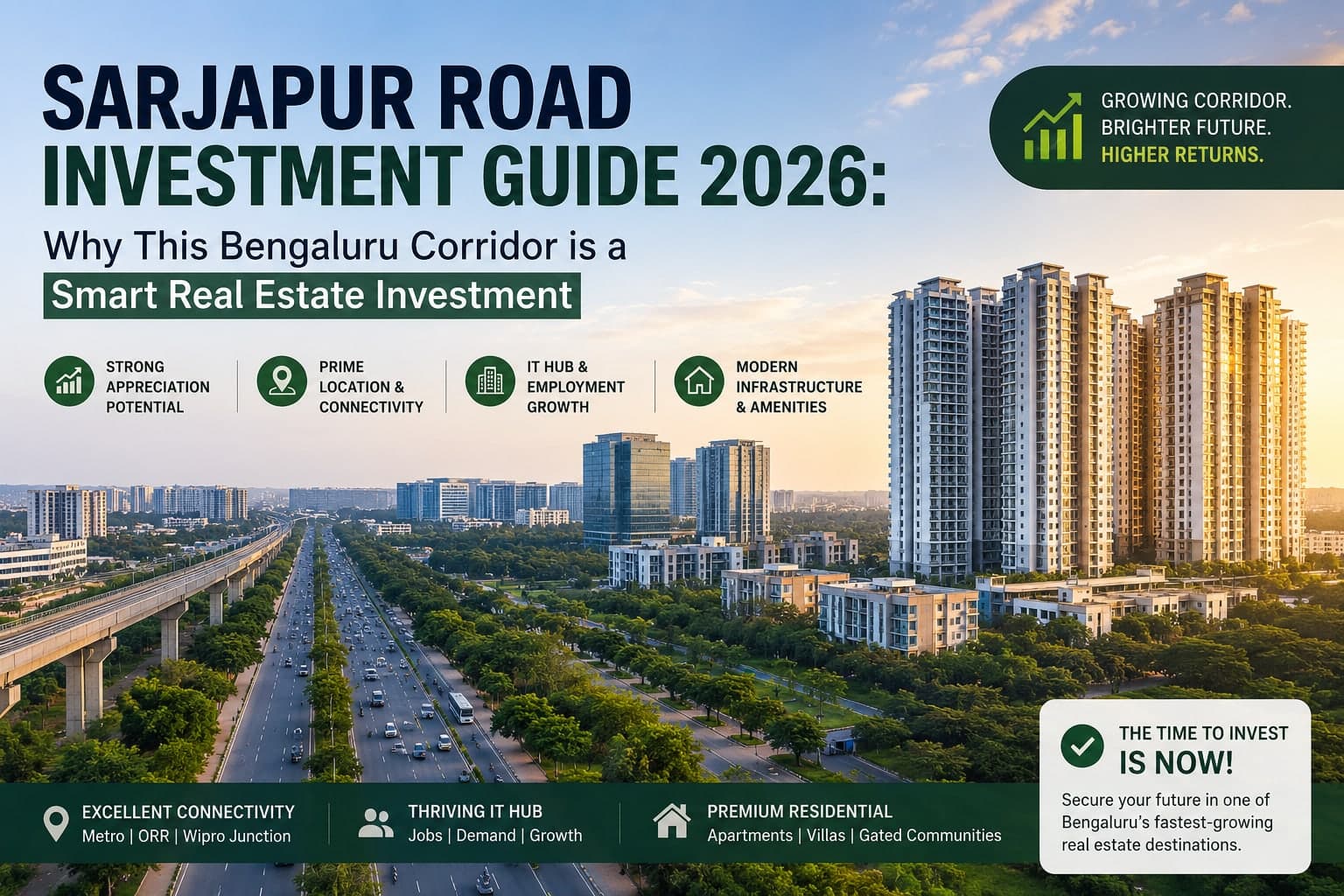 Sarjapur Road Investment Guide 2026: Why This Bengaluru Corridor is a Smart Real Estate Investment