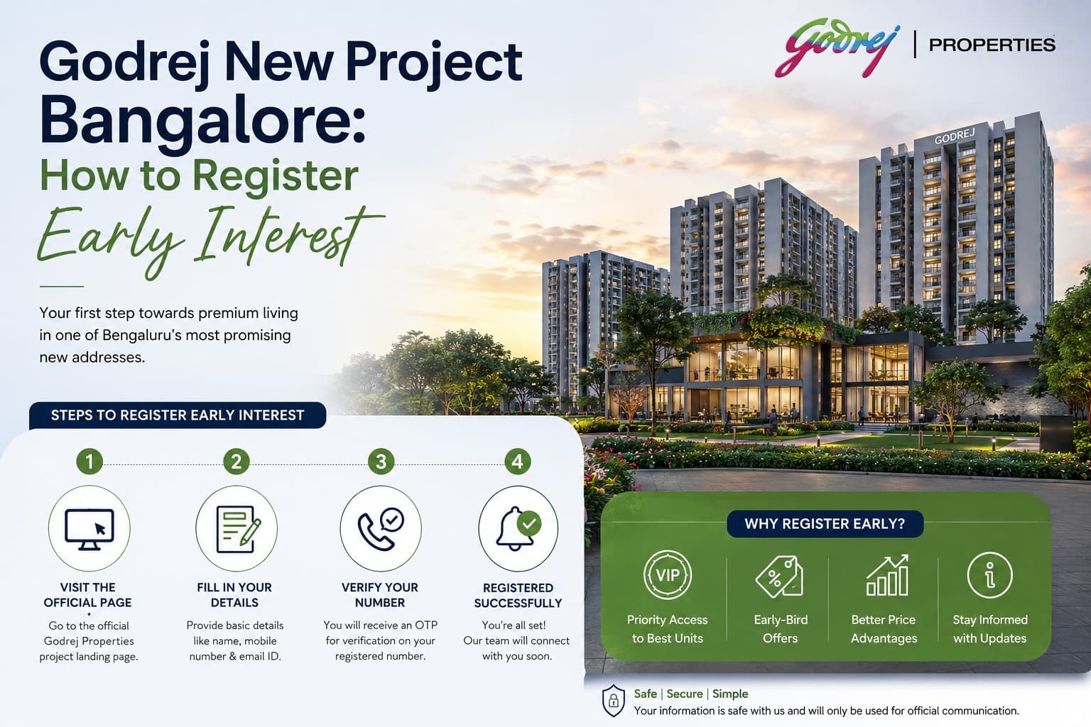 Godrej New Project Bangalore: How to Register Early Interest