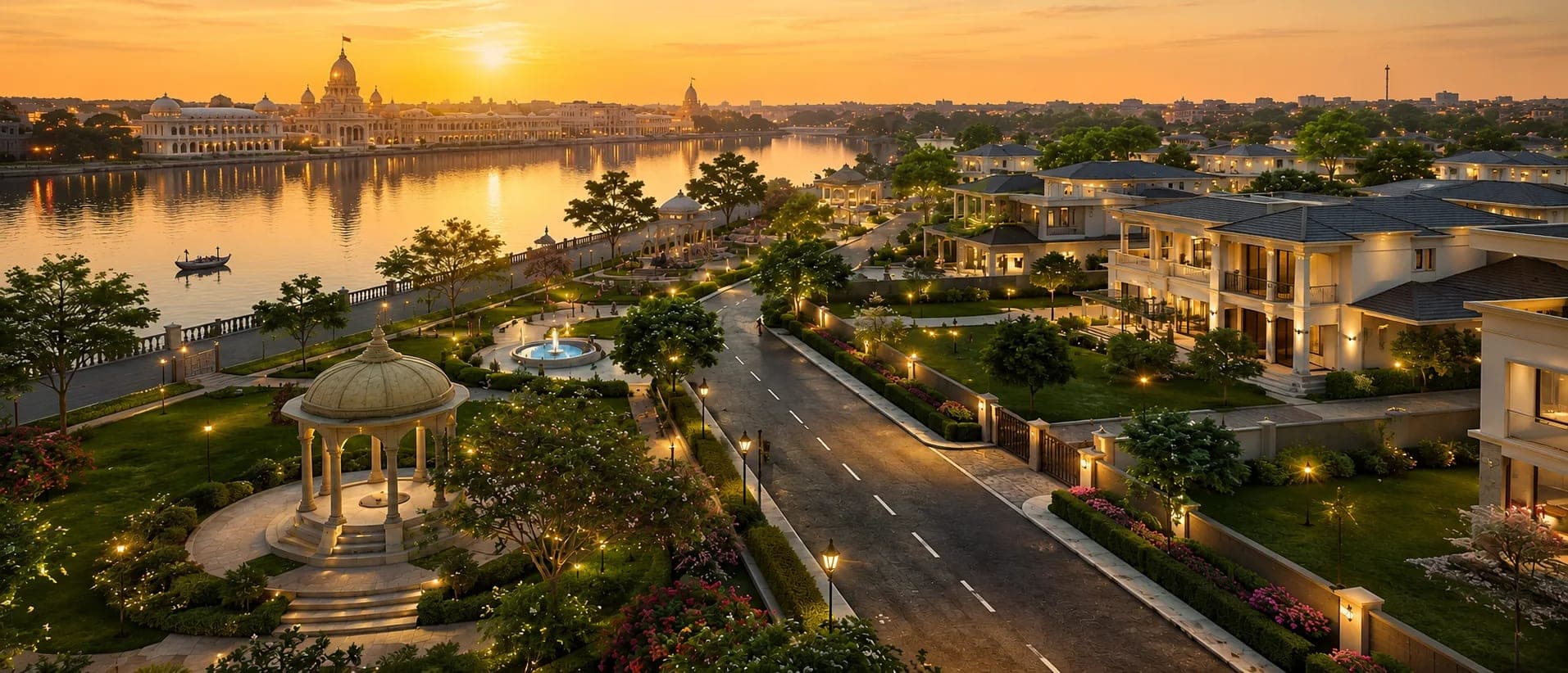 The Sarayu Ayodhya by House of Abhinandan Lodha – Luxury Villa Plots from ₹1.89 Cr elevation image