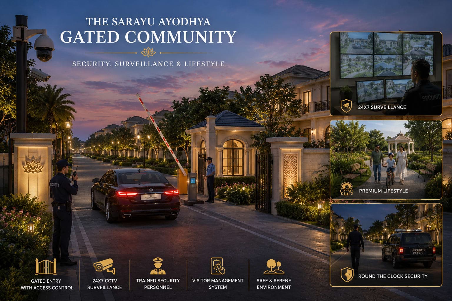 The Sarayu Ayodhya Gated Community: Security, Surveillance & Lifestyle