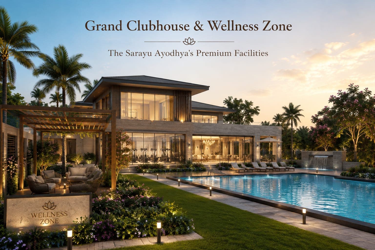 Grand Clubhouse & Wellness Zone: The Sarayu Ayodhya's Premium Facilities