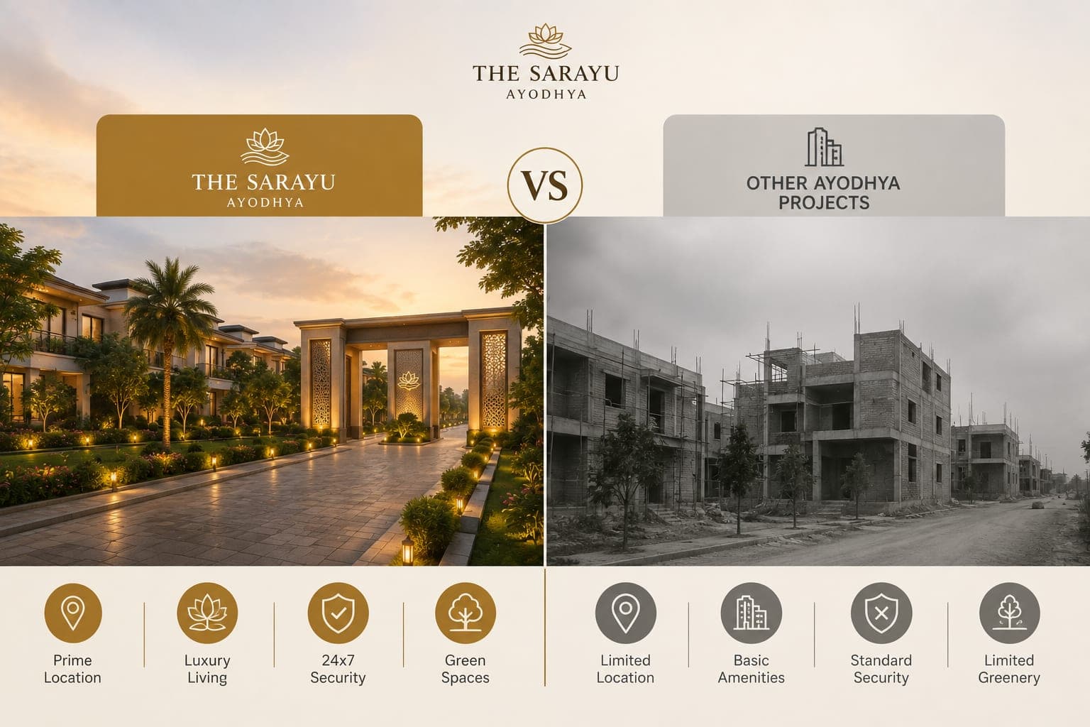 The Sarayu Ayodhya vs Other Ayodhya Projects: Why It Stands Out