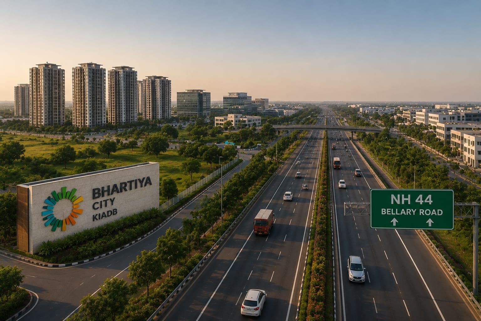 NH 44 (Bellary Road) and Bhartiya City KIADB: Connectivity Explained