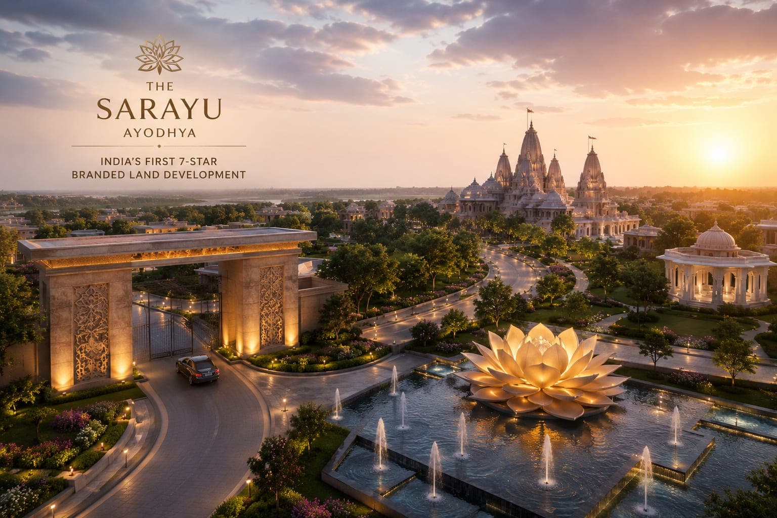 The Sarayu Ayodhya: India's First 7-Star Branded Land Development