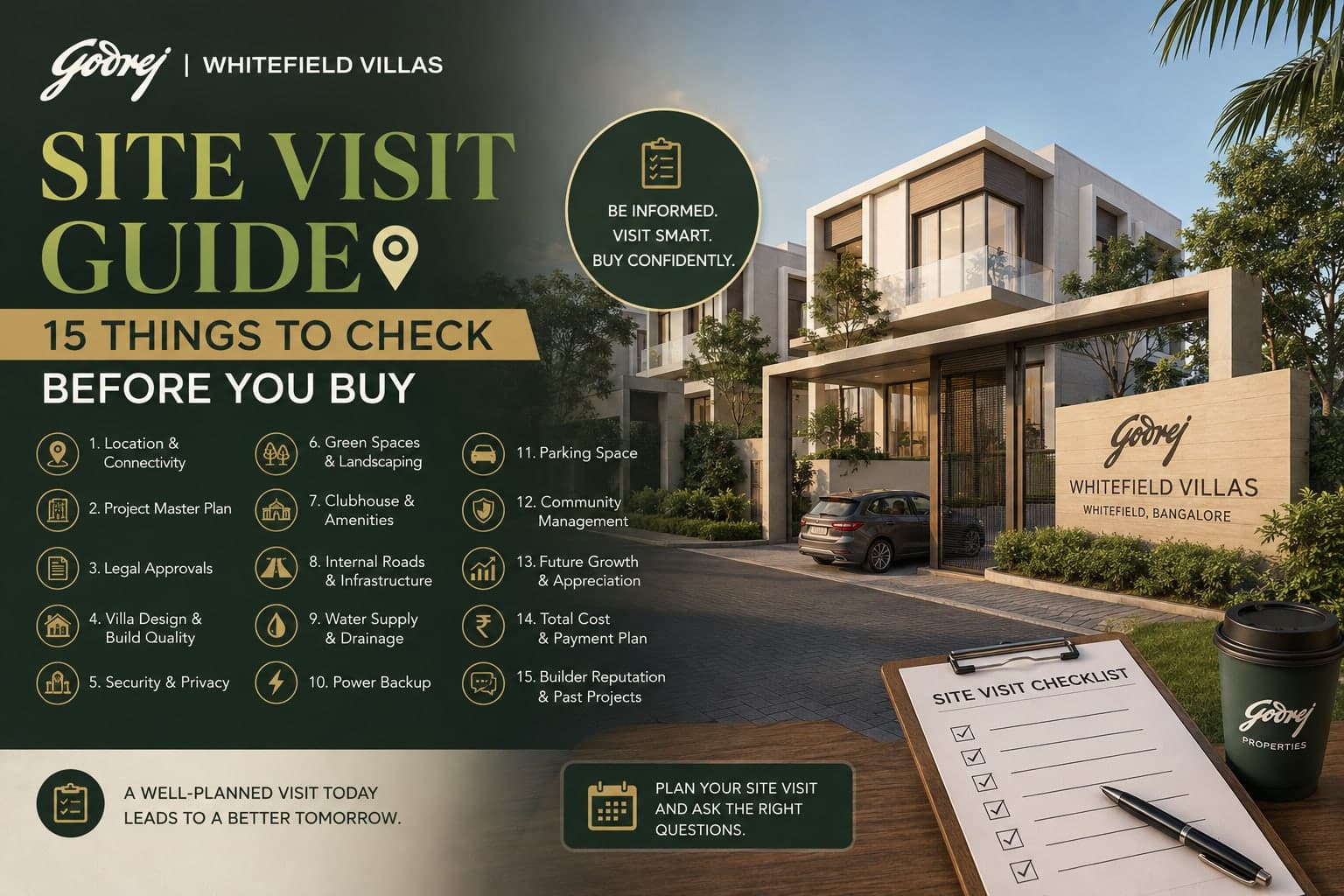 Godrej Whitefield Villas Site Visit Guide: 15 Things to Check Before You Buy