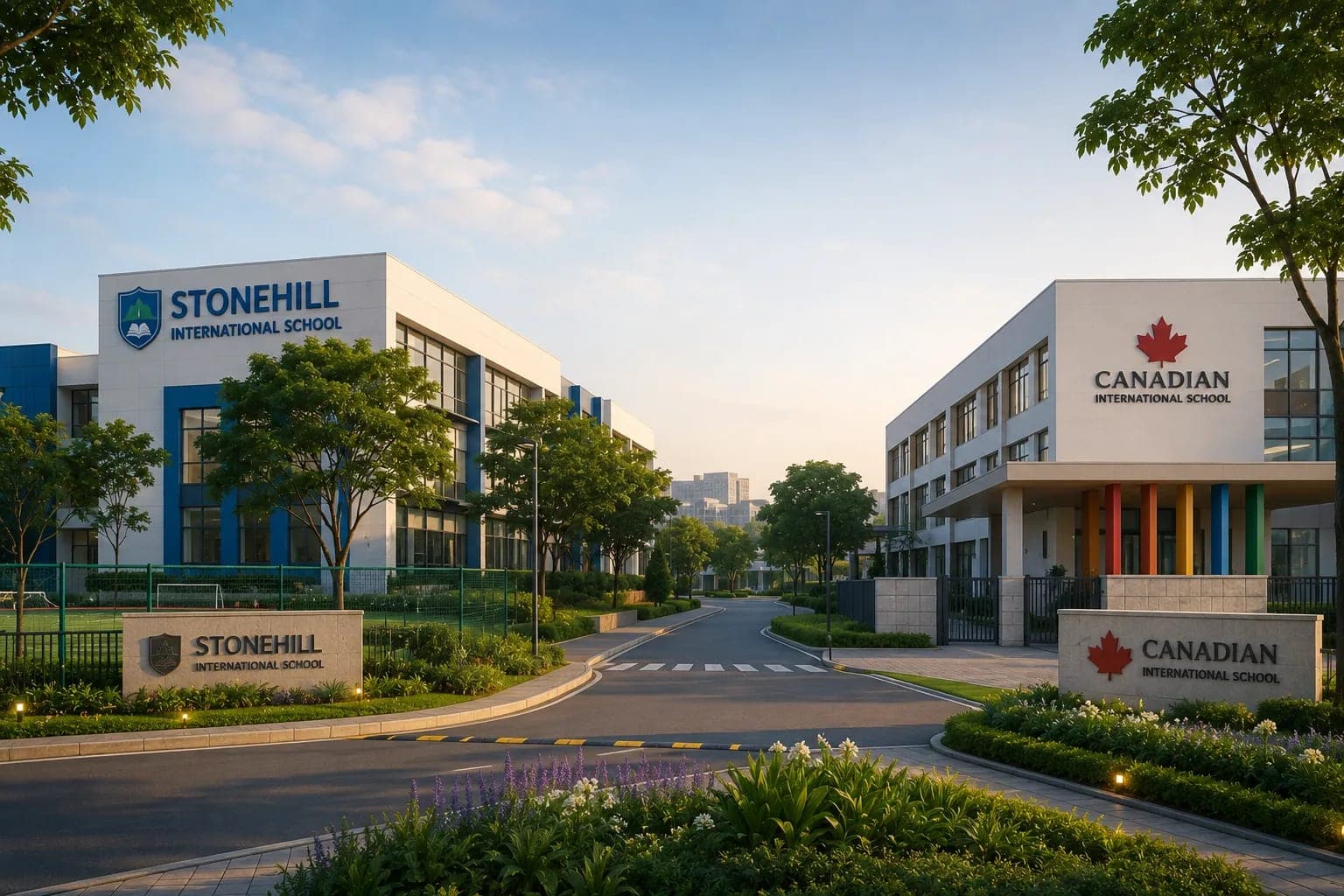 Schools Near Bhartiya City KIADB: Stonehill International and Canadian International School