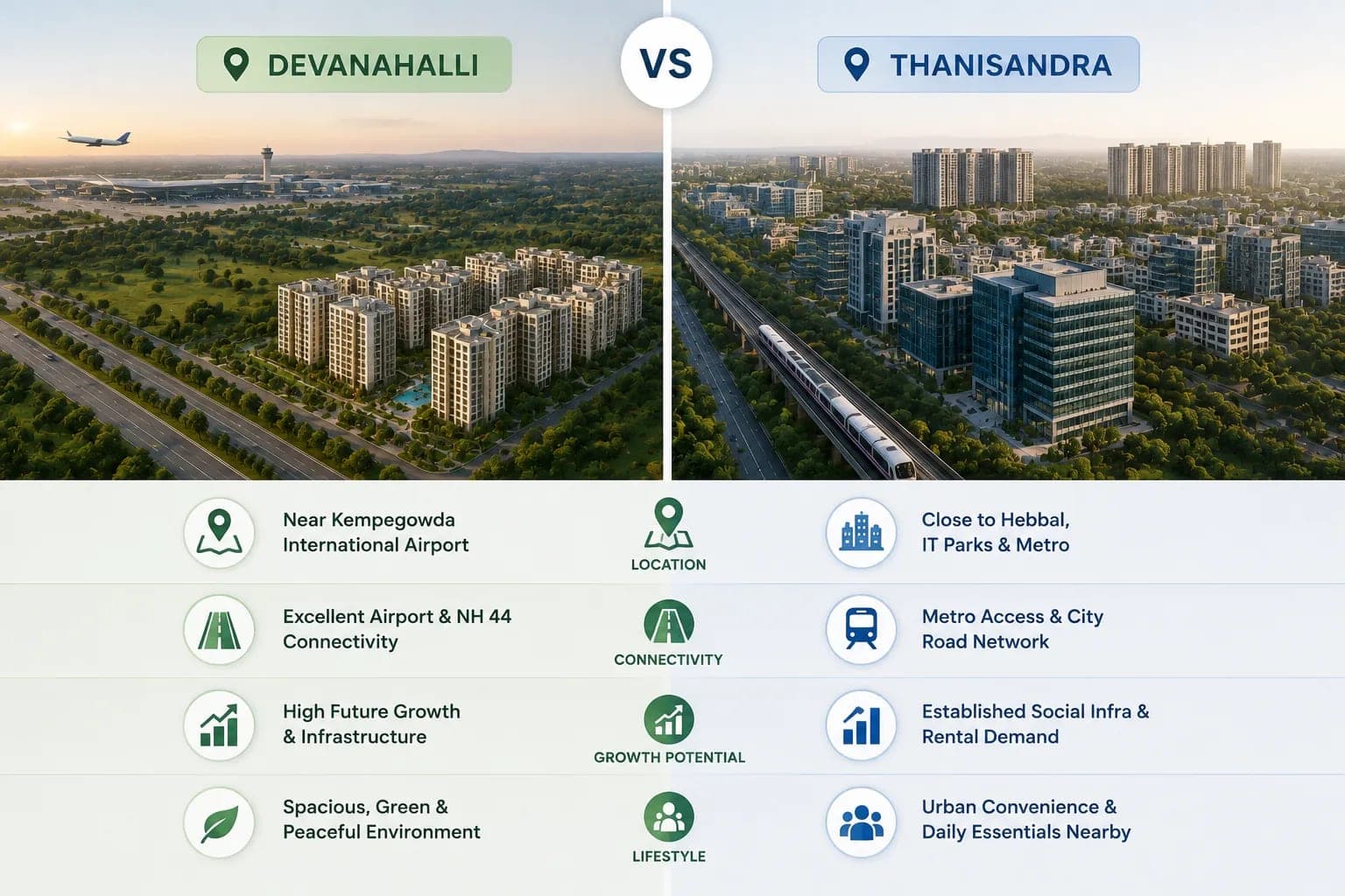 Devanahalli or Thanisandra: Comparing Two Bhartiya City Addresses