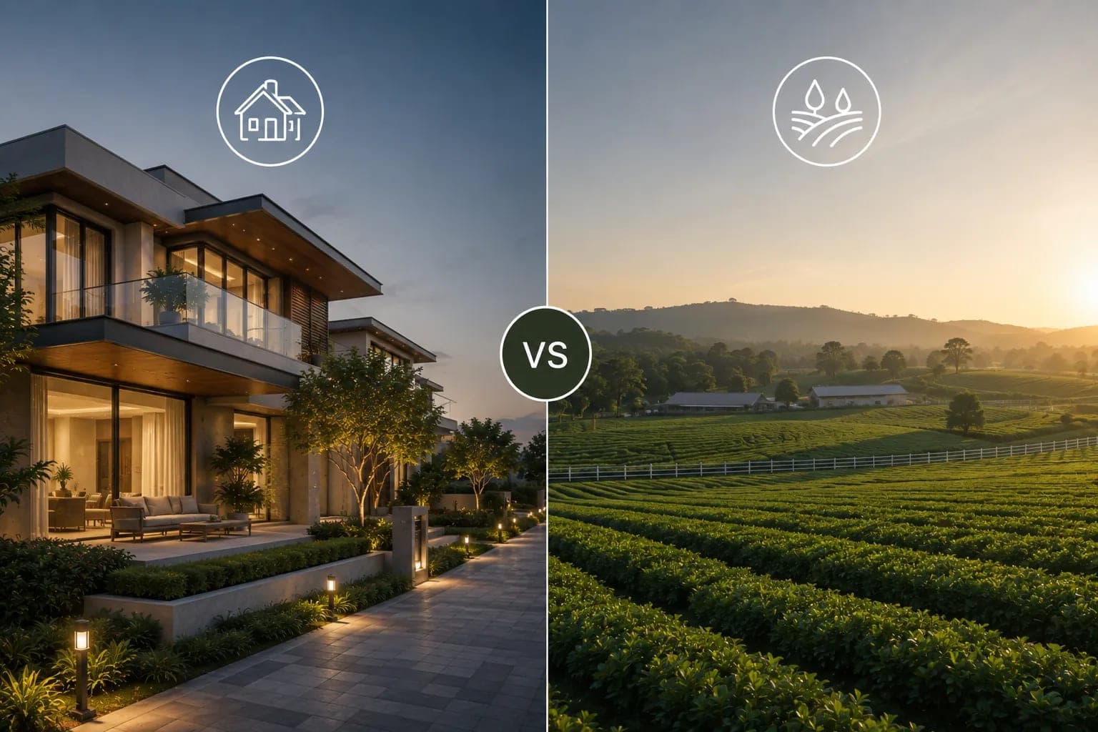 Godrej Whitefield Villas vs Managed Farmland: Two Investment Cases