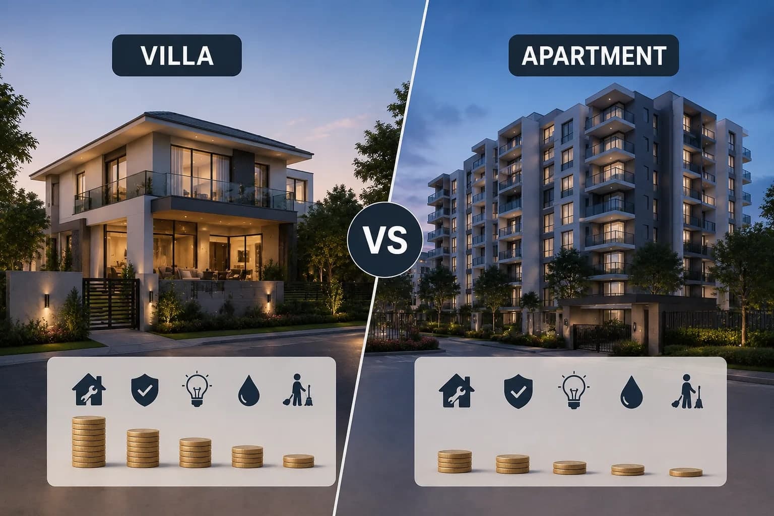 Godrej Whitefield Villas: Villa Living Costs vs Apartment Living Costs