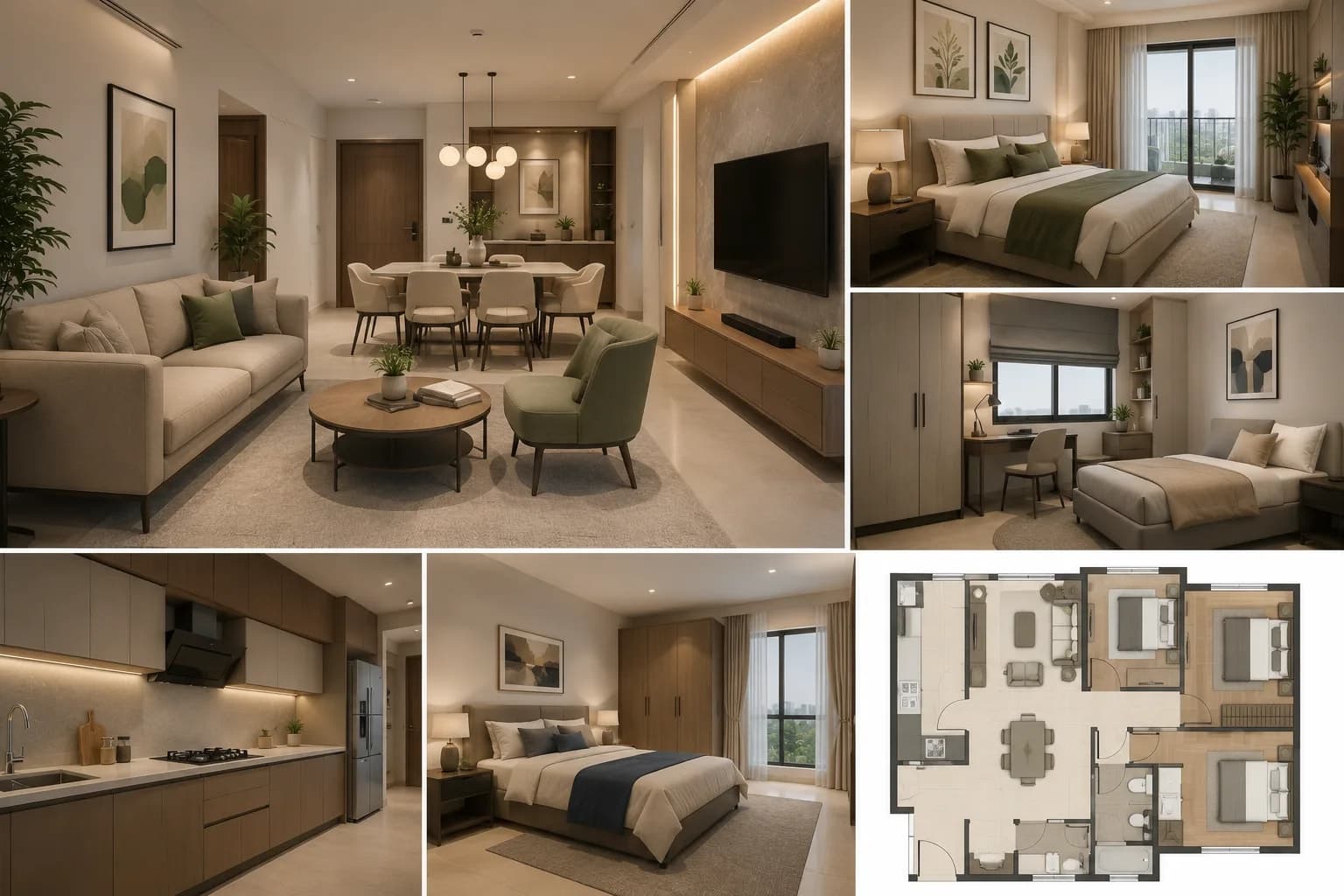 Bhartiya City KIADB Interior Planning Guide for a 3 BHK Apartment