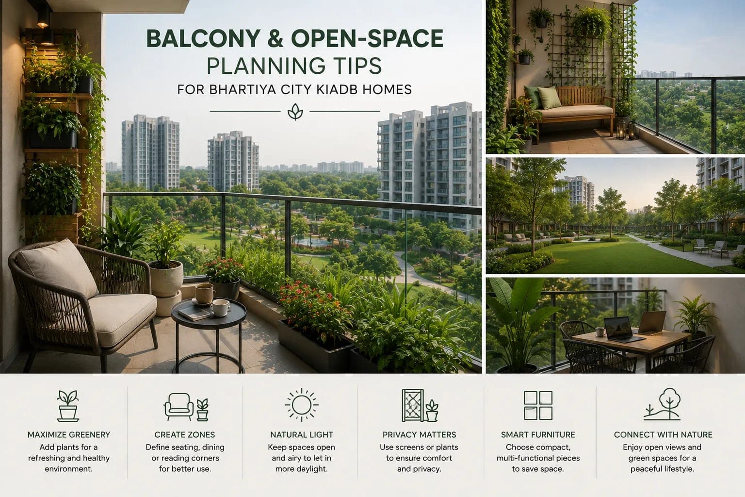 Balcony and Open-Space Planning Tips for Bhartiya City KIADB Homes