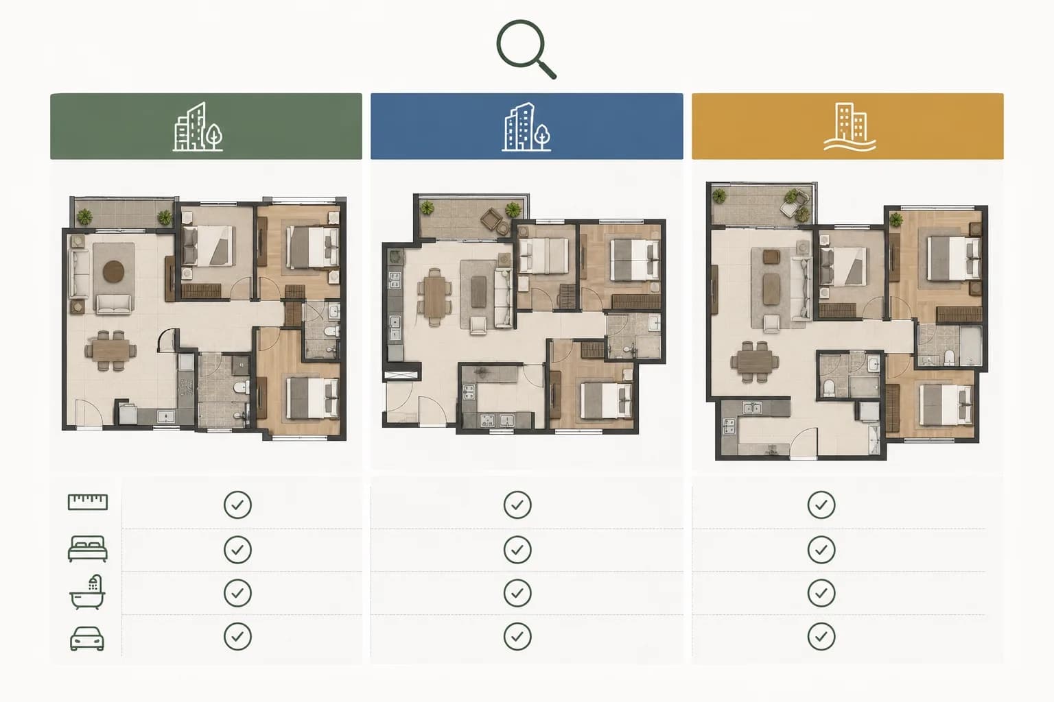 How to Compare Floor Plans Across Bhartiya City Projects