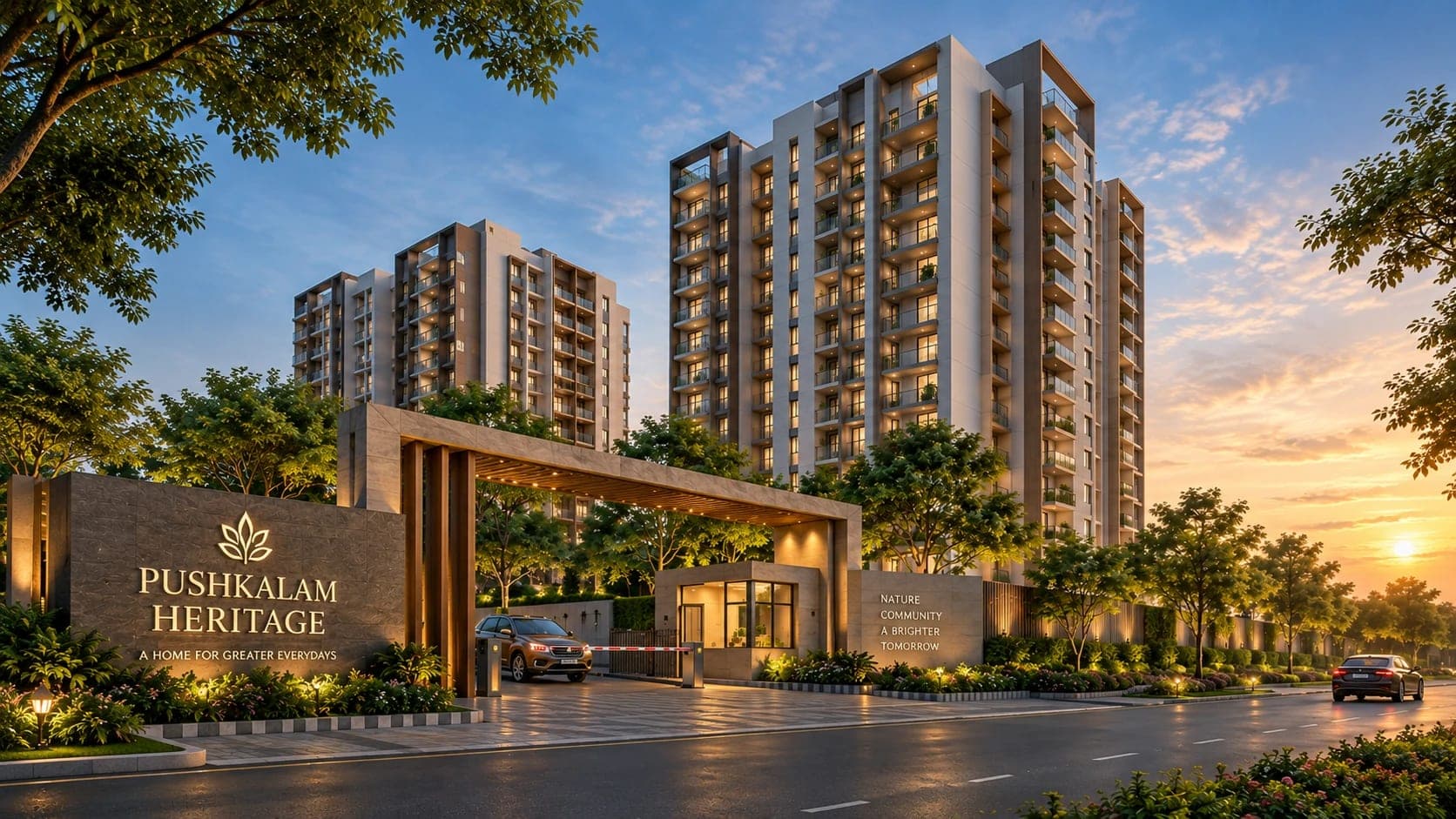Pushkalam Heritage | Budigere | 2,3 BHK | ₹1.3Cr* elevation image
