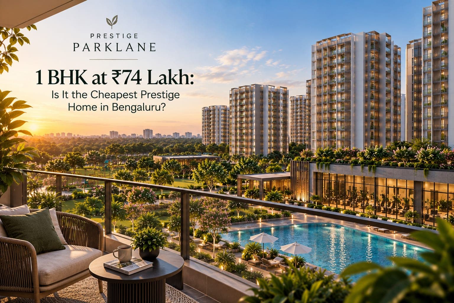 Prestige Parklane 1 BHK at ₹74 Lakh: Is It the Cheapest Prestige Home in Bengaluru?